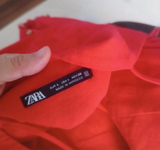Vestido rojo Zara