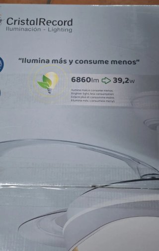 Ventilador CristalRecord Atlas Max L LED