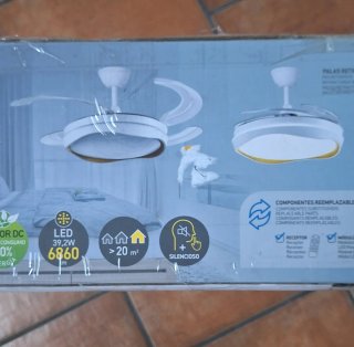 Ventilador CristalRecord Atlas Max L LED