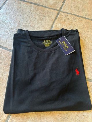 T-shirt Polo Ralph Lauren nera taglia L