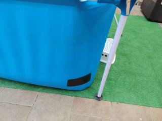 Piscina hinchable 4x2.11m parcheada..no envio
