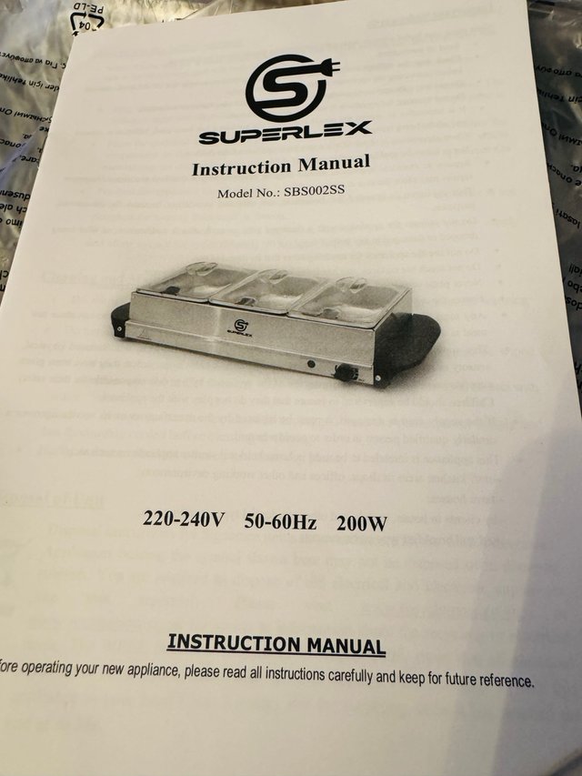 Calentador de Platos SUPERLEX SBS002SS