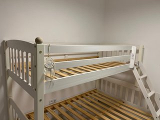Litera 135cm + 90cm Madera Blanca