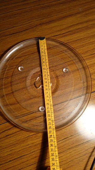 Plato giratorio de microondas de cristal