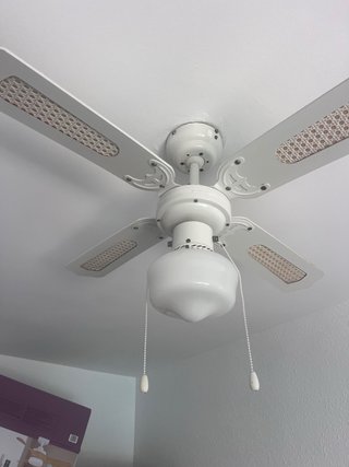 Ventiladores de Techo Blanco con Luz