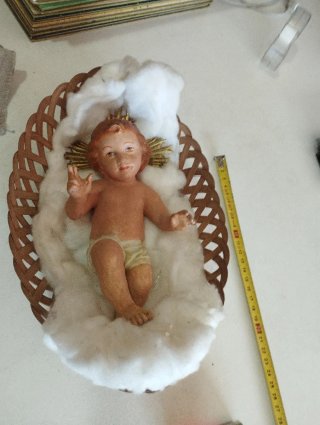 Figura religiosa antigua niño Jesús