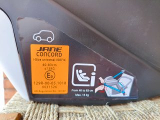 SIN USAR. Silla coche Jane Concord Koops I-Size