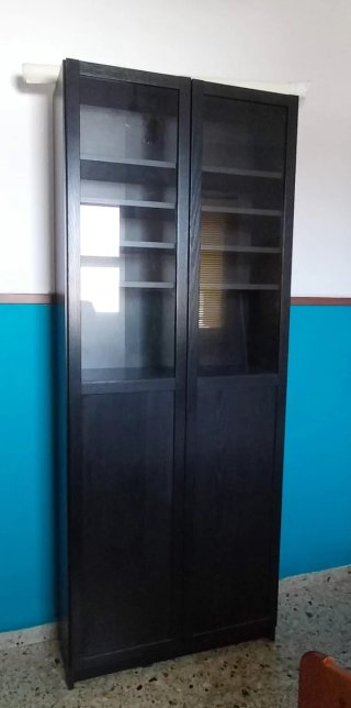 Estantería Vitrina Billy Ikea Negra