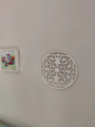 Mandala Decorativo Madera Beige