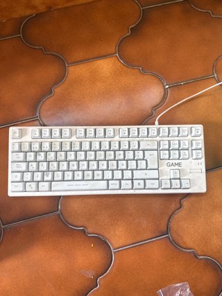 Teclado blanco gaming