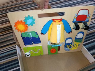 Tabla actividades sensoriales bebés. Montessori