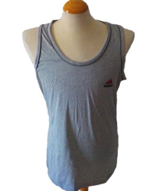 Camiseta Tirantes Adidas Vintage Gris Talla XL