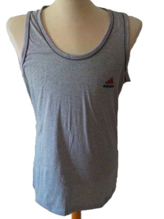 Camiseta Tirantes Adidas Vintage Gris Talla XL