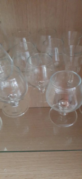 Copas de cristal para coñac / licores / chupito