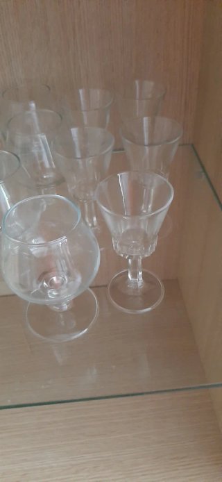Copas de cristal para coñac / licores / chupito