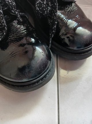 Botas niña charol negras T. 31