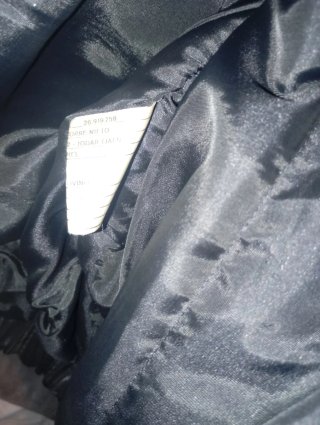 Chaqueta de piel auténtica negra