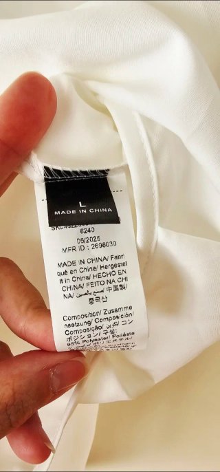 Blusa Shein Talla L Blanca