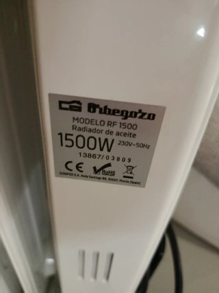 Calefactor de aceite Orbegozo