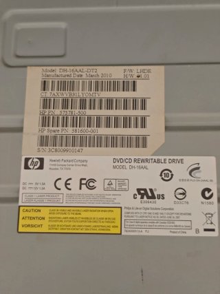 Grabadora DVD/CD Interna HP