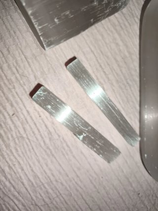 Lote de 3 piezas de selenita