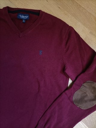 Jersey Solera Hombre burdeos