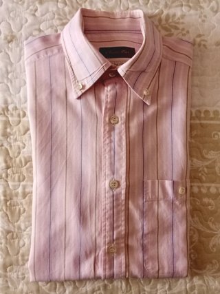Camisa rosa gris y blanca Emidio Tucci talla M/L