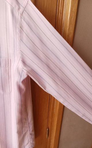 Camisa rosa gris y blanca Emidio Tucci talla M/L