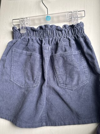 Minifalda niña pana cintura goma