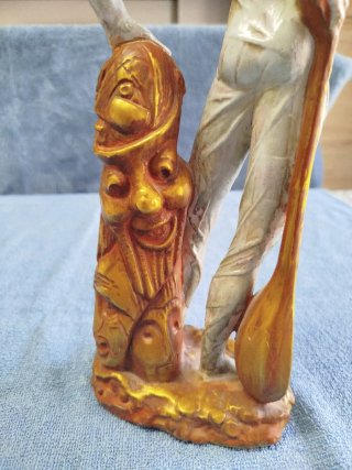 Figura de arlequín en porcelana de Sureda.