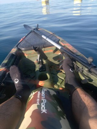 Kayak de pesca completo