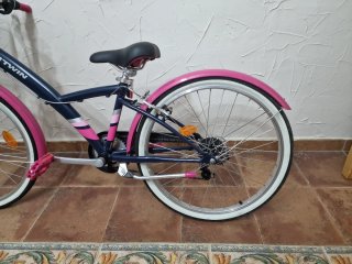 Bicicleta B'Twin Original 500 24 Azul/Rosa