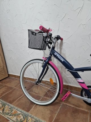 Bicicleta B'Twin Original 500 24 Azul/Rosa