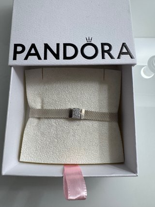 Pulsera Malla Pandora Plata y Circonitas