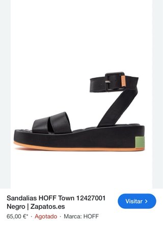 Sandalias HOFF T.37 Negras