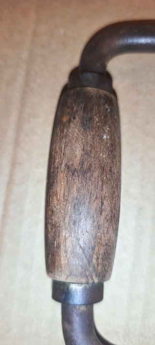 Trapano Manuale Vintage Ferro Legno