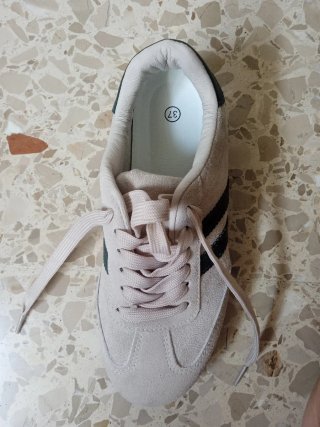 Zapatillas deportivas beige talla 37