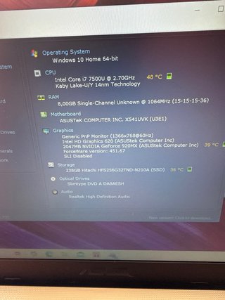 Portátil ASUS F541U Negro/Gris