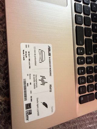 Portátil ASUS F541U Negro/Gris