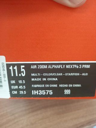 Nike Air Zoom Alphafly Next 3 PRM Talla 45.5