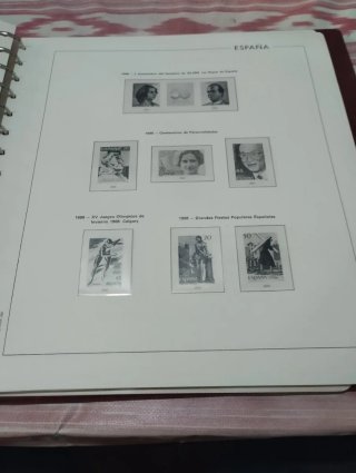 Hojas Sellos Edifil 1983 al 1989