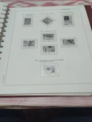 Hojas Sellos Edifil 1983 al 1989
