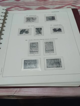 Hojas Sellos Edifil 1983 al 1989