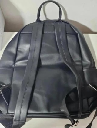 Mochila Negra Mujer PU Gran Capacidad