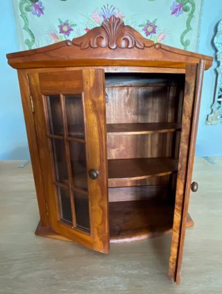 Vitrina armario madera estilo francés
