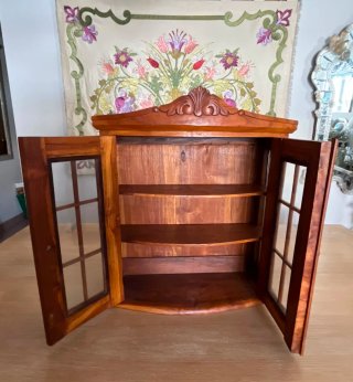 Vitrina armario madera estilo francés