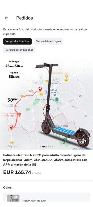 Patinete Eléctrico Plegable