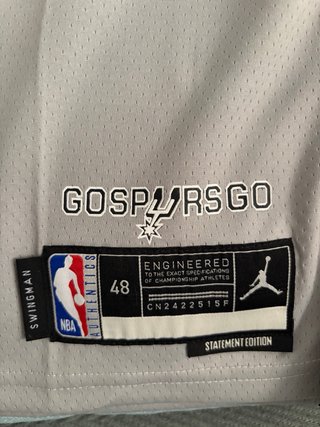Camiseta San Antonio Spurs Wembanyama #1 Gris Tall