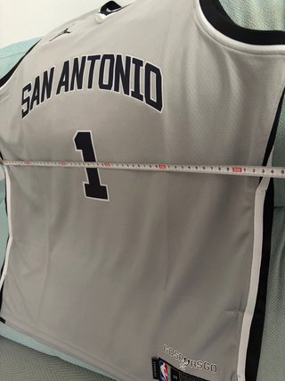 Camiseta San Antonio Spurs Wembanyama #1 Gris Tall