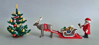 Playmobil Papa Noel Con Trineo Y Árbol Navidad